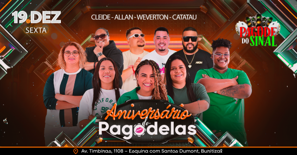 Imagem do evento Aniversário do Pagodelas