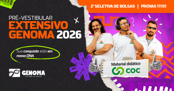 Imagem do evento Caratinga - 2ª Seletiva de Bolsas Pré-Vestibular Extensivo 2026