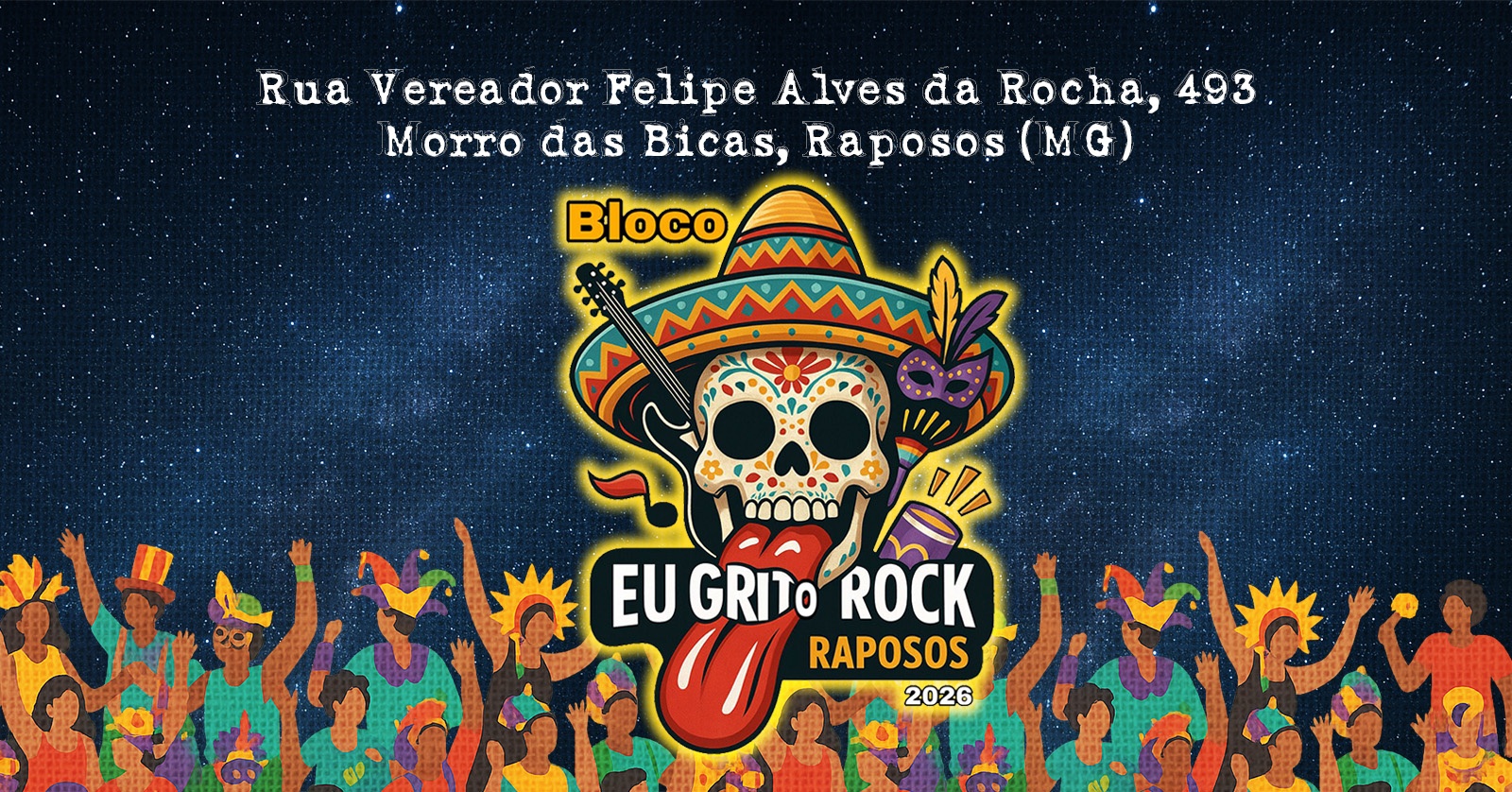 Bloco Eu Grito Rock Raposos 2026