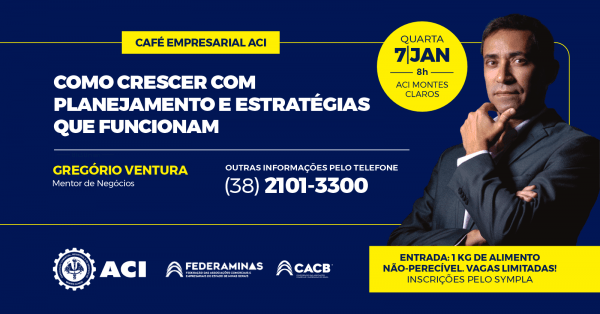 Imagem do evento Café Empresarial ACI - Como crescer com planejamento e estratégias que funcionam