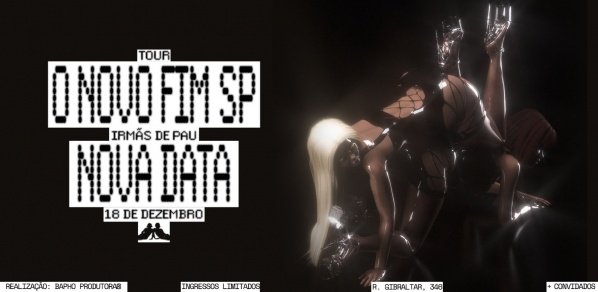 Imagem do evento IRMÃS DE PAU - O NOVO FIM 18/12 SÃO PAULO