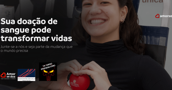 Imagem do evento Doação de Sangue no T.A. Curso Preparatório - Dia 26/01