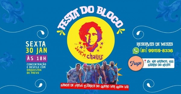 Imagem do evento Festa do Bloco Jovem Charles