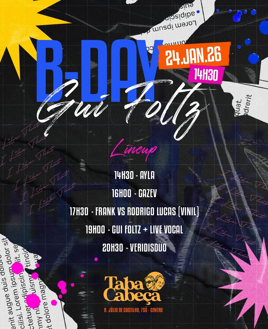 B-DAY GUI FOLTZ | TABACABEÇA - Ponta Grossa, PR