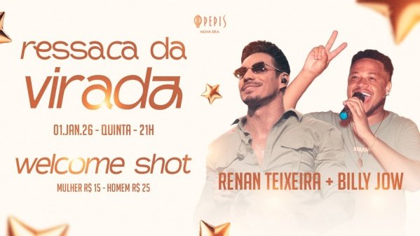 Imagem do evento RESSACA VIRADA  - PEPIS - 01/JAN 