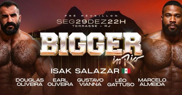Imagem do evento BiGGER RiO - PRÉ RÉVEiLLON - SEGUNDA 29 DEZEMBRO, 22H