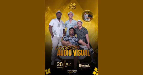 Imagem do evento Gravação Áudio Visual da Banda 4 de Ouros no Colorado