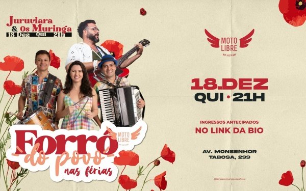 Imagem do evento Forró do Povo ~ Os Muringa + Juruviara