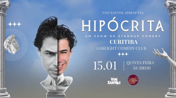 Imagem do evento HIPÓCRITA com VINI SANTOS / STAND UP COMEDY em CURITIBA