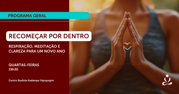 Imagem do evento *ON-LINE* PG: Recomeçar por Dentro - Respiração, Meditação e Clareza para um Novo Ano (Janeiro)