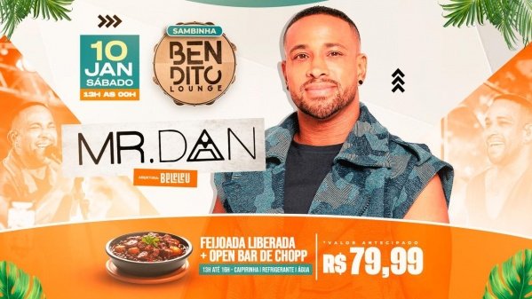Imagem do evento MR DAN / FEIJOADA / OPEN BAR / BELELEU