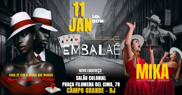 Imagem do evento Roda de Samba Embalaê - Campo Grande RJ