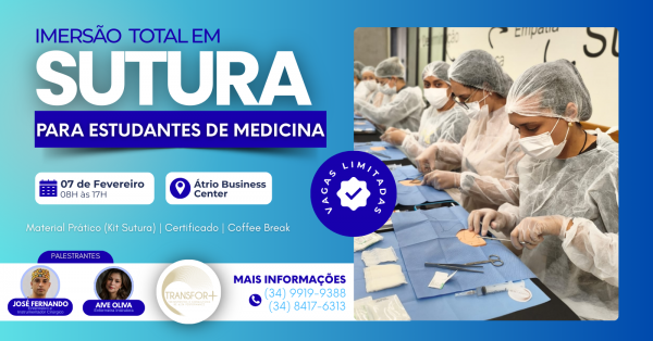 Imagem do evento Imersão Total em Sutura com Prática Guiada para Estudantes de Medicina