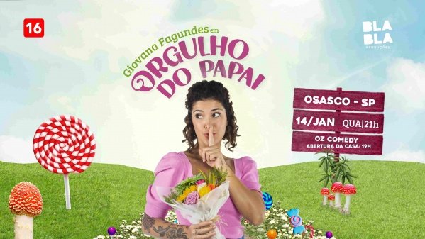 Imagem do evento GIOVANA FAGUNDES EM OSASCO - ORGULHO DO PAPAI