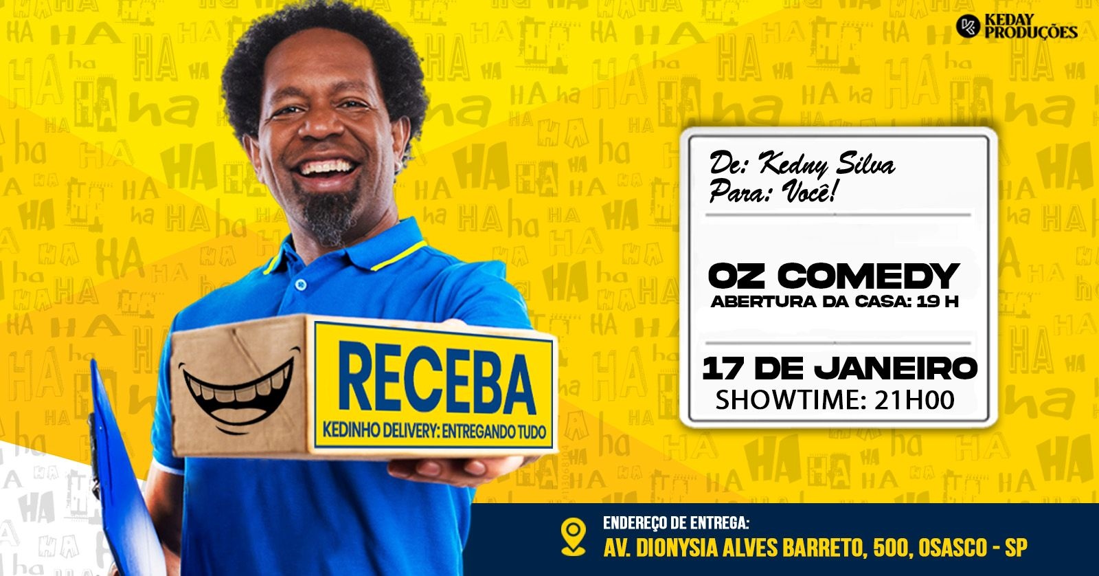 Kedny Silva em Osasco - Receba