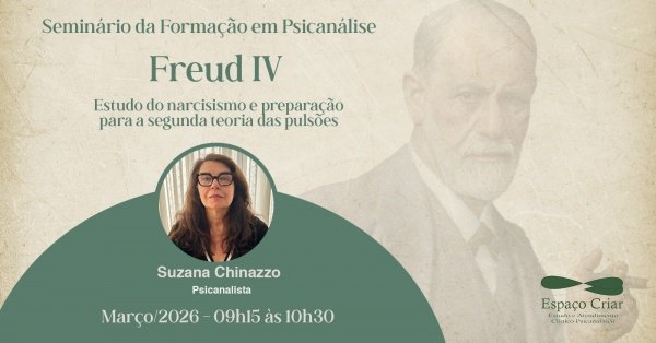 Imagem do evento Seminário de Formação em Psicanálise - Freud IV