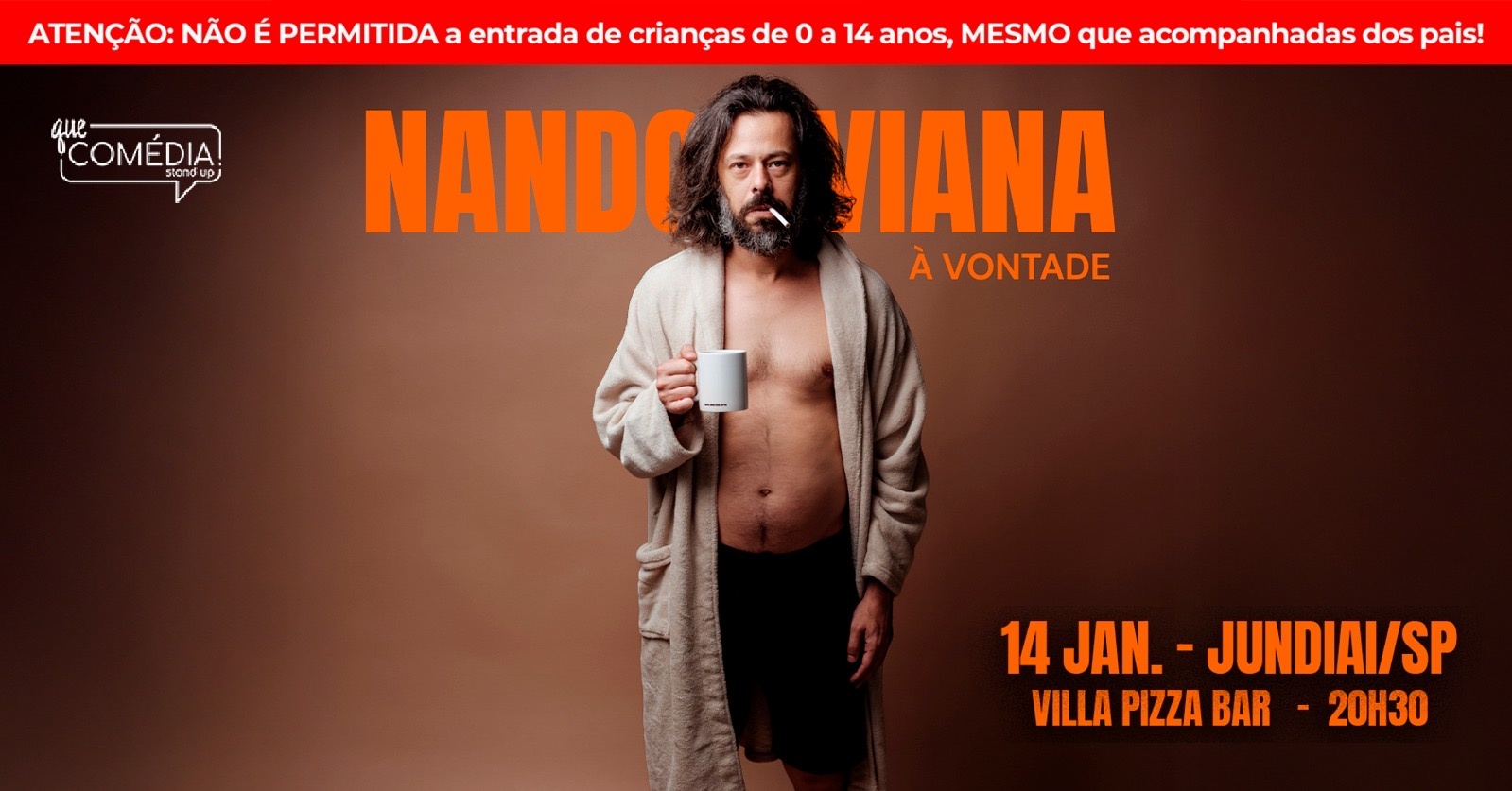 Nando Viana em Jundiaí - À Vontade - Stand Up Comedy