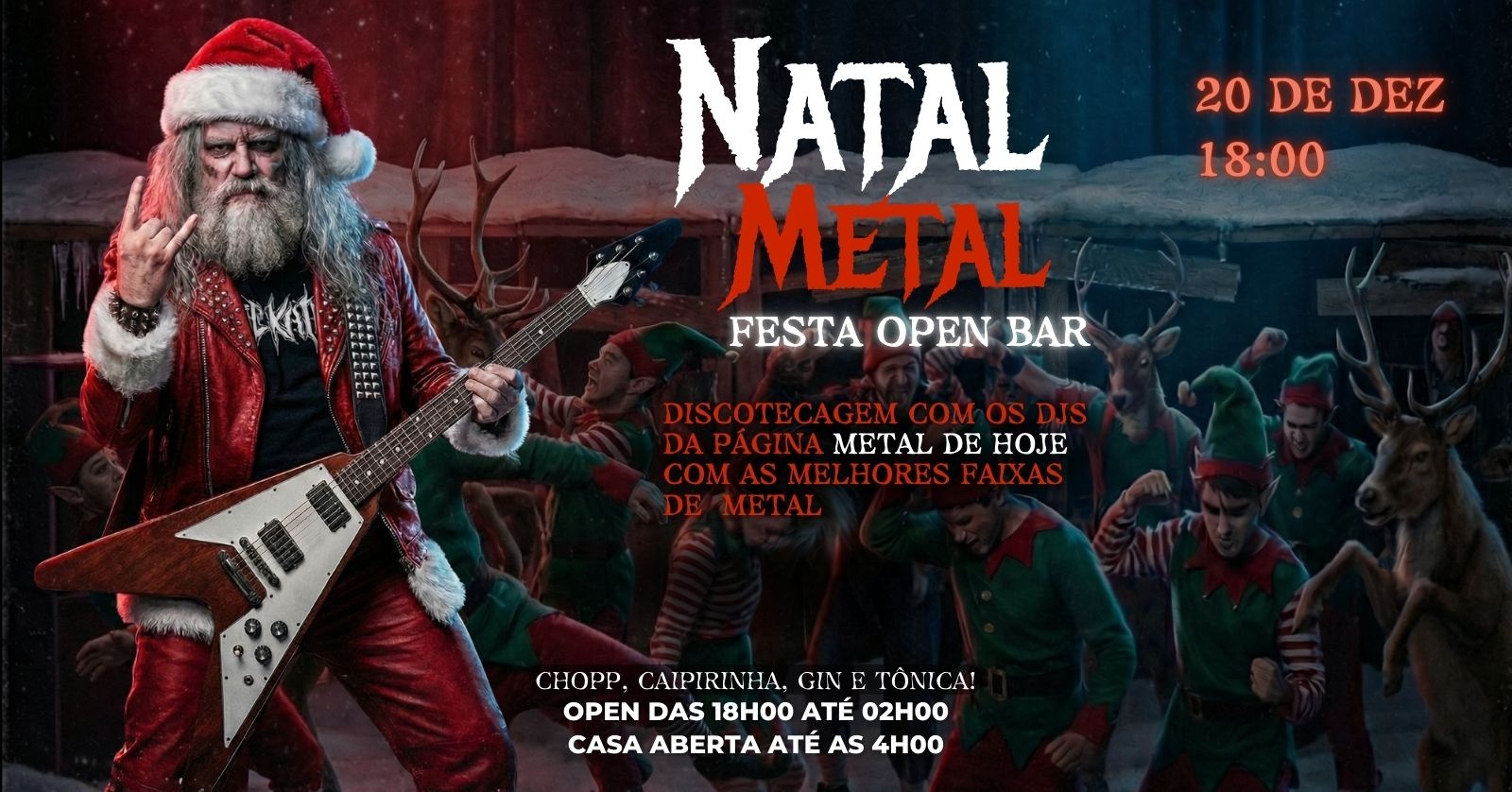 Natal Metal Open Bar