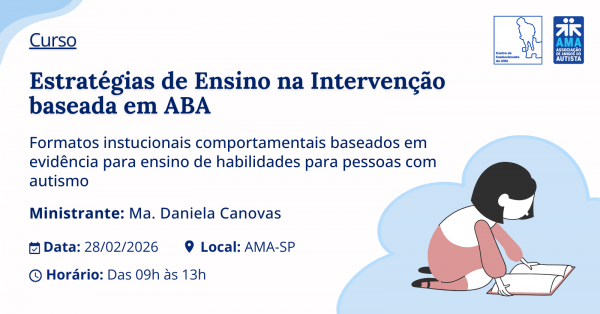 Imagem do evento Estratégias de Ensino na Intervenção baseada em ABA