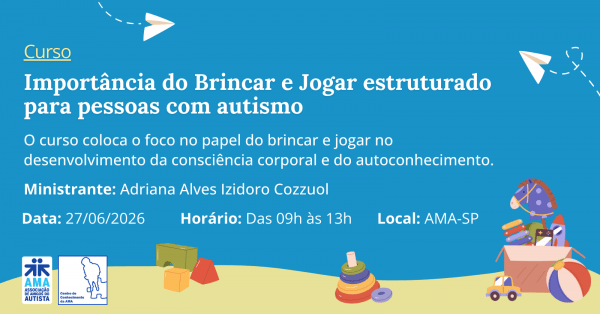 Imagem do evento Importancia do brincar e jogar estruturado para pessoas com autismo