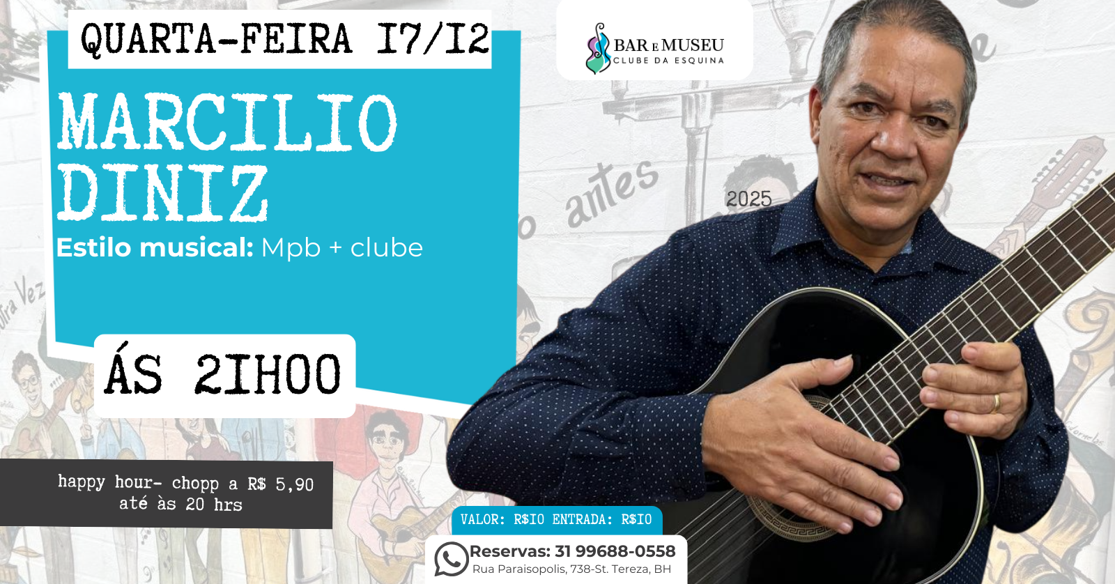 Marcilio Diniz canta Clube da Esquina
