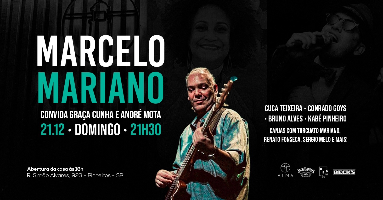 Marcelo Mariano Convida Graça Cunha e André Mota no Alma em São Paulo