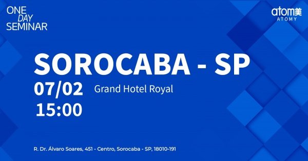Imagem do evento Atomy One Day Seminar - Sorocaba / SP