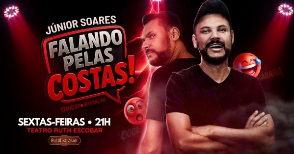 Imagem do evento Falando Pelas Costas! Stand Up Comedy e Interação - com Júnior Soares