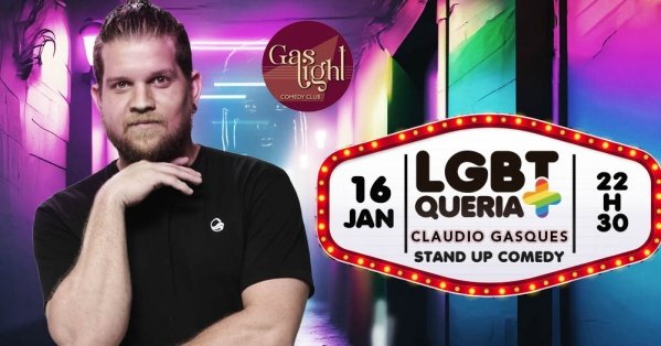 Imagem do evento LGBTQUERIA+ - CLAUDIO GASQUES  / STAND UP COMEDY EM CURITIBA