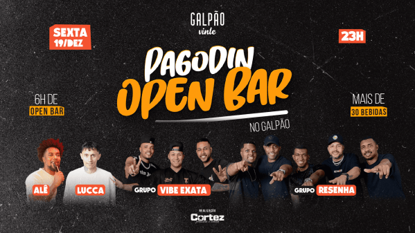 Imagem do evento PAGODIN OPEN BAR no Galpão 20
