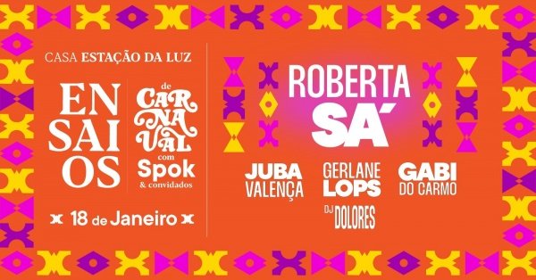 Imagem do evento Ensaios de Carnaval da CEL: Spok e Convidados - 18/01
