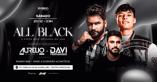 Imagem do evento ALL BLACK  A Festa Mais Estilosa do Ano