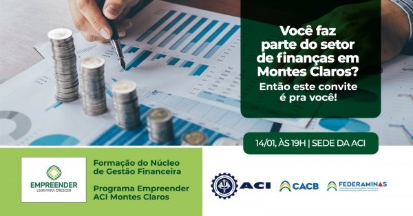 Imagem do evento Formação do Núcleo de Gestão Financeira - Programa Empreender ACI Montes Claros