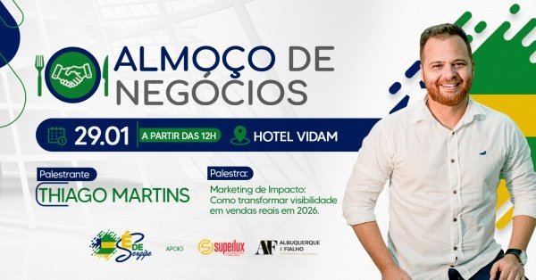 Imagem do evento Almoço de Negócios É de Sergipe - Janeiro/2026