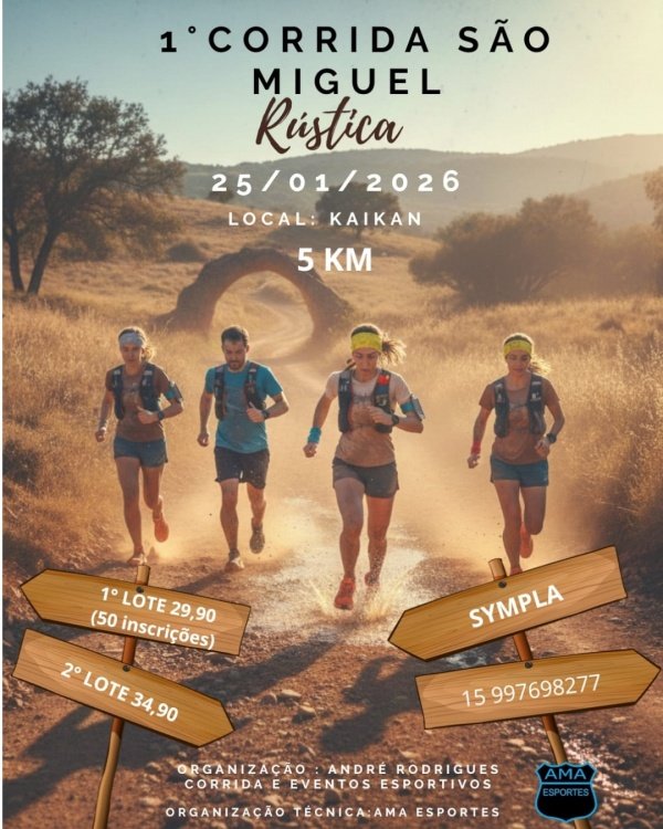 Imagem do evento CORRIDA SÃO MIGUEL 2026