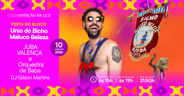 Imagem do evento FESTA DO BLOCO URSO DO BICHO MALUCO BELEZA