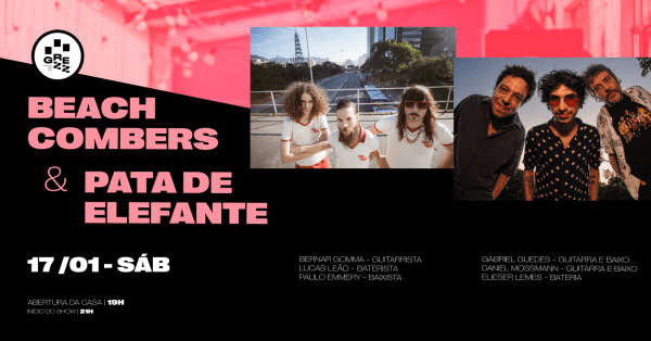 Imagem do evento BEACH COMBERS + PATA DE ELEFANTE | GREZZ
