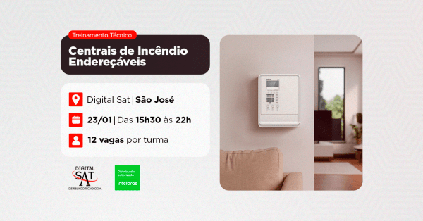 Imagem do evento Treinamento Técnico: Centrais de Incêndio Endereçáveis | São José