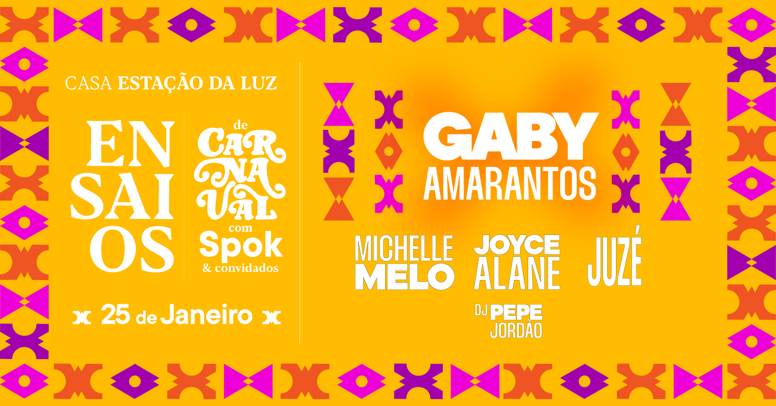 Ensaios de Carnaval da CEL: Spok e Convidados - 25/01 - Olinda, PE