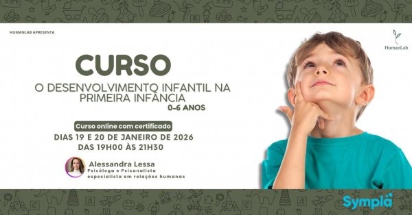 Imagem do evento DESENVOLVIMENTO INFANTIL NA PRIMEIRA INFÂNCIA (0 a 6 ANOS)