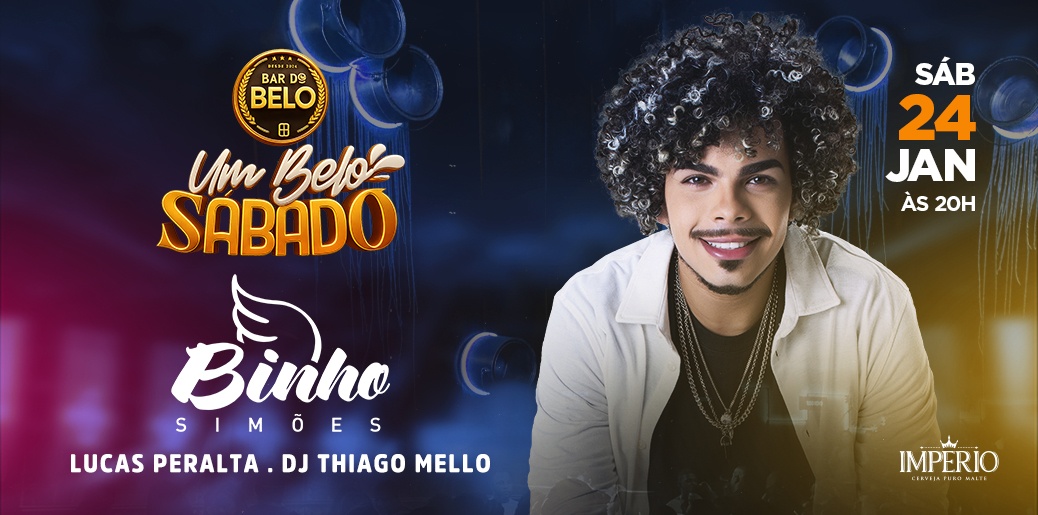 UM BELO SÁBADO APRESENTA: BINHO SIMÕES - Rio de Janeiro, RJ