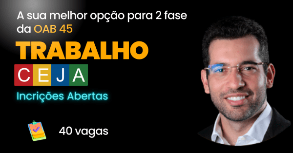 Imagem do evento 2 fase da OAB - Exame 45 - Direito do Trabalho.