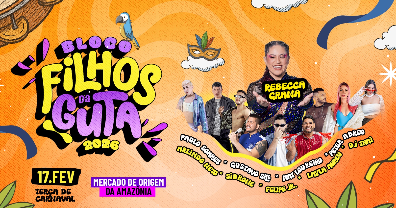 BLOCO FILHOS DA GUTA 2026 | 17/FEV - Manaus, AM