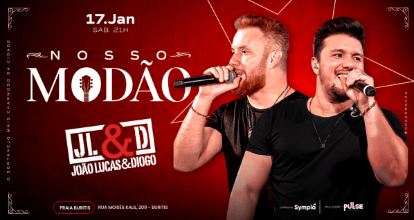 Imagem do evento Nosso Modão convida João Lucas e Diogo - 17/01