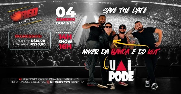 Imagem do evento Aniversário da banda UaiPode e do Vocalista Kut