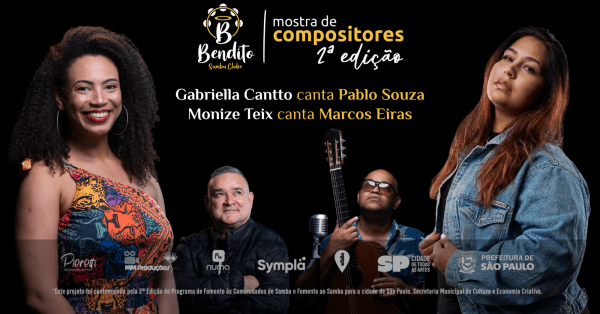 Imagem do evento 2ª Mostra de Compositores - Gabriella Cantto canta Pablo Souza / Monize Teix Canta Marcos Eiras