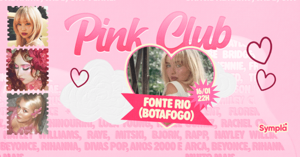 Imagem do evento Pink (certamente não Pony) Club na Fonte!