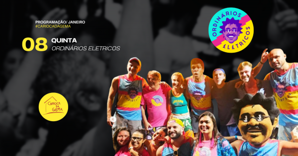 Imagem do evento PROJETO QUINTA COM OS BLOCOS NOITE AXÉ COM  ORDINÁRIOS ELETRICOS