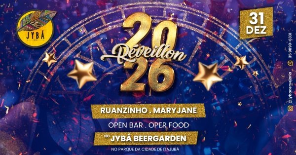Imagem do evento REVEILLÓN 2025-2026 NO JYBÁ BEERGARDEN