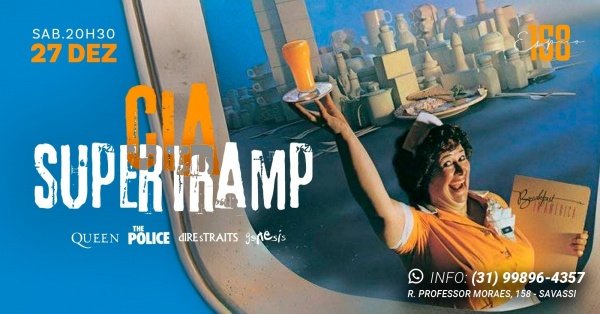 Imagem do evento CIA SUPERTRAMP